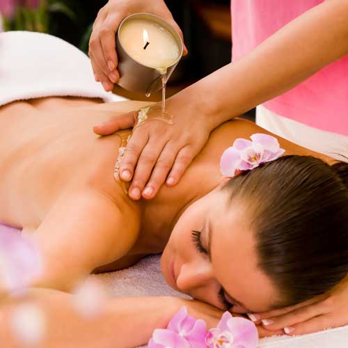 candle wax massage