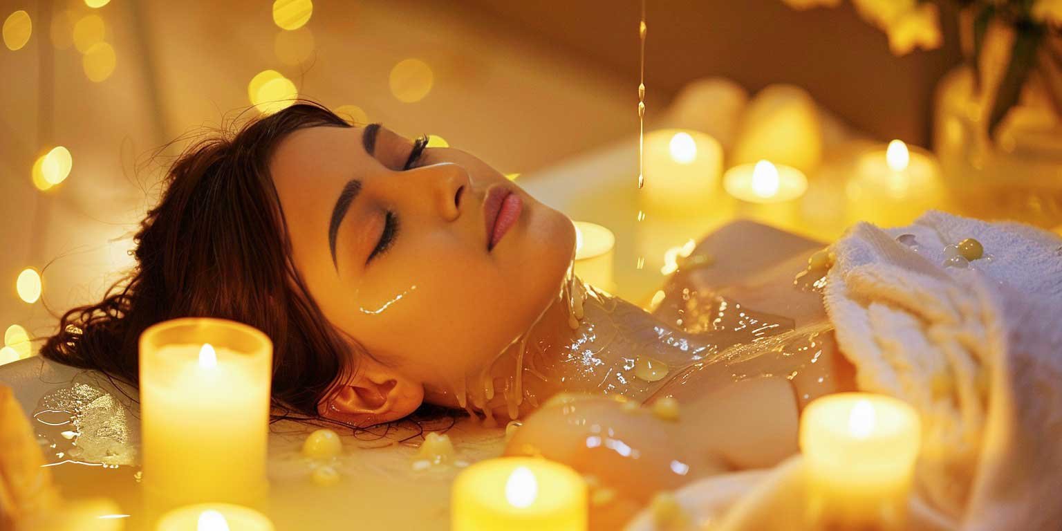 Candle Wax Massage skin care massage at Swasthya Ayurveda, Kannur